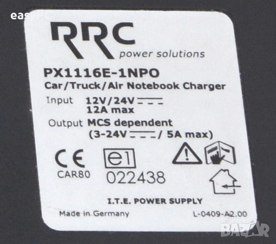 Захранващ адаптер Toshiba more 4 you Car/Truck/Air PX1116Е-1NPO 96W, снимка 10 - Друга електроника - 54781541