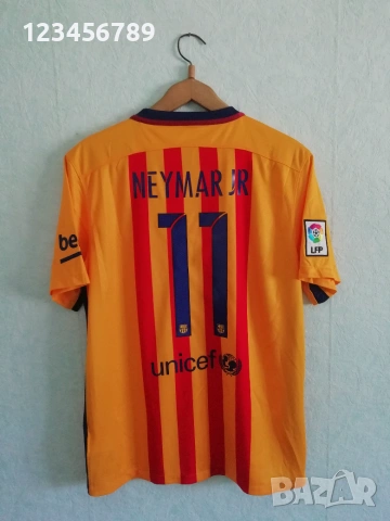Barcelona Neymar Jr Nike нова оригинална тениска фланелка Барселона Неймар екип 