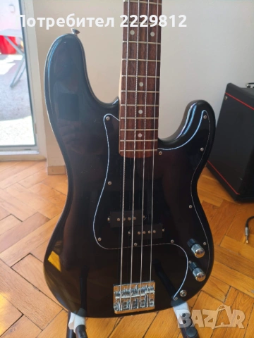 Squier Affinity P Bass (YN серия, 1997) – Екраниран, с High-Mass бридж и Brass Nut