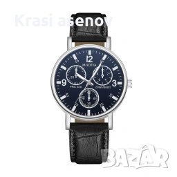 Мъжки спортно-елегантен ръчен часовник с к. верижка