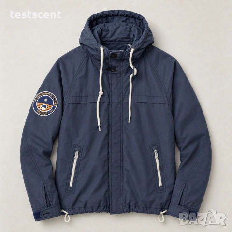 Мъжки Windbreaker Superdry North Sea Project мъжко ветроустойчиво яке - размер XXL - Тъмносиньо
