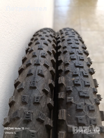 2 броя външни гуми за планински велосипед Schwalbe 29x2.25, снимка 2 - Части за велосипеди - 54678391