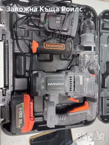 Daewoo DALRHBL20-45 акумулаторен безчетков перфоратор SDS-Plus, снимка 2 - Перфоратори - 55215175