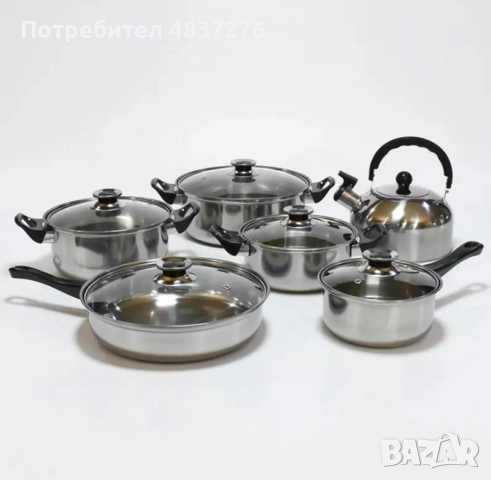 комплект от 12 части за кухня, снимка 6 - Съдове за готвене - 54699621