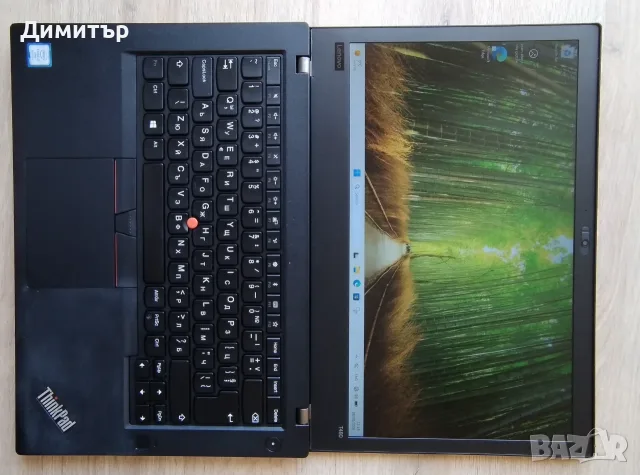 Лаптоп Lenovo T480 I5-8350U 32GB 256GB SSD NVME FHD Windows 11 PRO