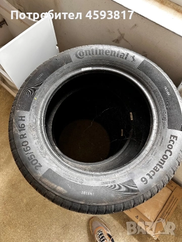 4 броя Летни гуми CONTINENTAL 205/60R16 H EcoContact 6, снимка 2 - Гуми и джанти - 54129975