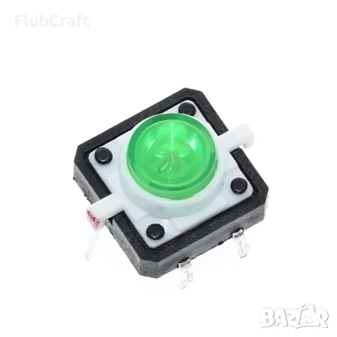 Микробутон TACT, 12x12x7.3mm, 2 позиции, 0.05A/12VDC, OFF-(ON), THT Различни Цветове, снимка 2 - Друга електроника - 55636193
