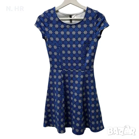 Синя рокля с къс ръкав - H&M, снимка 2 - Рокли - 55402342
