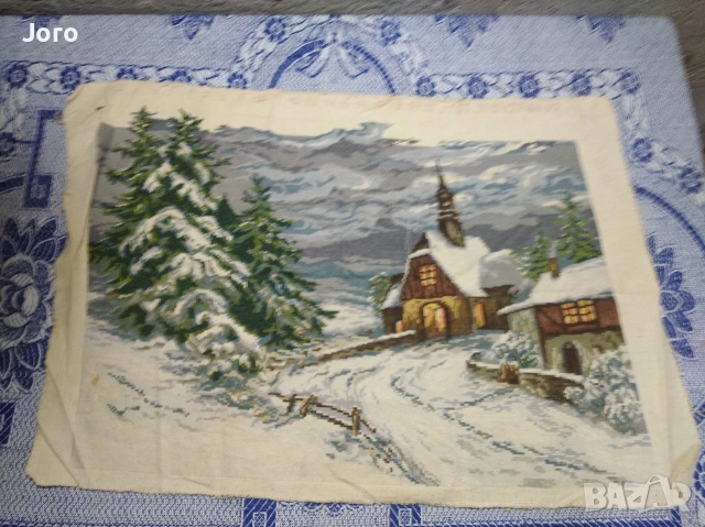 гоблен недовършен+ много конци, снимка 2 - Гоблени - 55025388