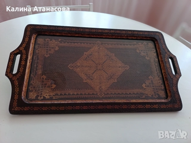Старинен поднос , снимка 4 - Антикварни и старинни предмети - 54681419