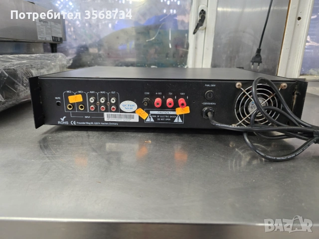 Професионален усилвател HED AP-200P 70W миксер усилвател, снимка 3 - Ресийвъри, усилватели, смесителни пултове - 54417129