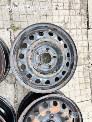 4бр метални джанти от ХЮНДАЙ 15ки, снимка 4 - Гуми и джанти - 54221121