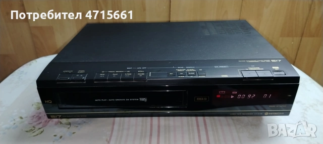 Hitachi VHS видео рекордер made in Japan работещ отлично