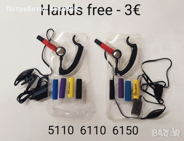Hands free за SonyEricsson T28,Samsung D500,Nokia 8210,8310,Sagem,LG,Panasonic,Nokia 5110,6110,3210 , снимка 18 - Слушалки, hands-free - 52810975