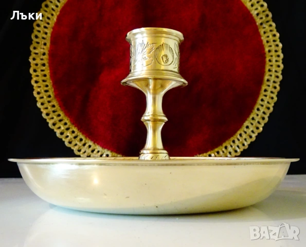 Бронзов свещник шедьовър. , снимка 3 - Антикварни и старинни предмети - 54810700