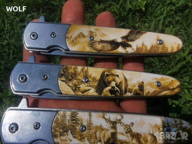 Grizzly Полу автоматични ловджийски ножки, снимка 8 - Ножове - 55212948