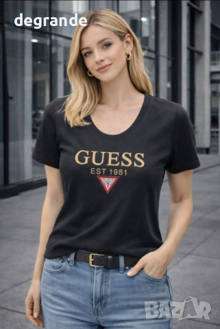 ♣️Черна Дамска Тениска Guess