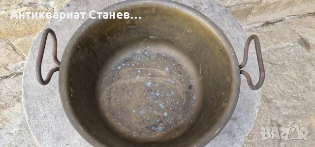 Стар месингов леген, снимка 4 - Антикварни и старинни предмети - 54100346