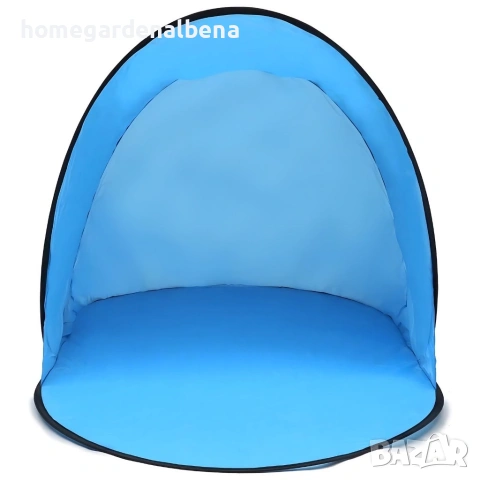Автоматична плажна палатка с UV защита 30+ | 150x150x90 см | Параван | Синя, снимка 4 - Палатки - 54260885