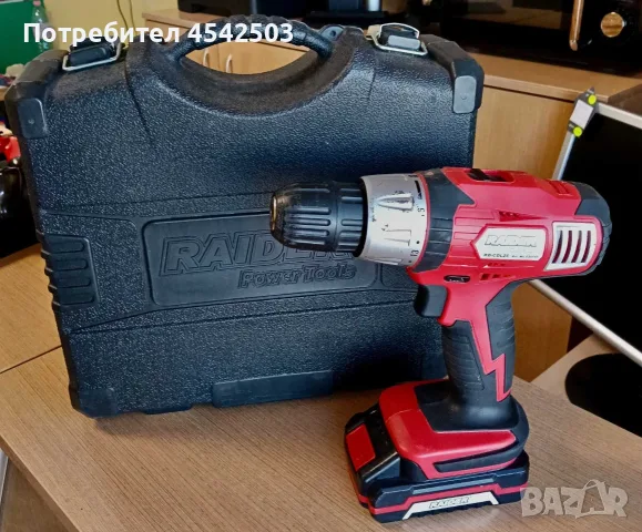  Акумулаторен винтоверт Raider Power Tools , снимка 2 - Винтоверти - 55557955
