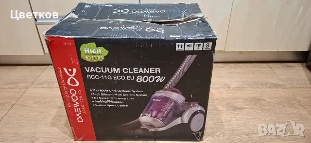 Прахосмукачка Daewoo RCC-11G ECO EU / 800W, снимка 6 - Прахосмукачки - 55439504