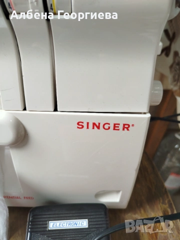 Четириконечен оверлог  SINGER  14SH654, снимка 3 - Шевни машини - 54619124