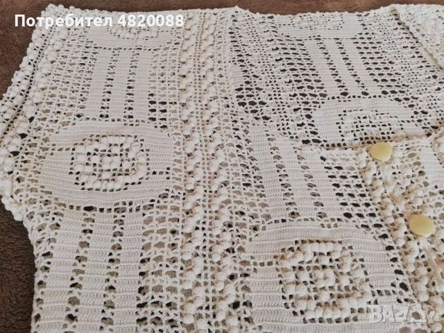 Дамски топ РЪЧНО плетиво 100% памук, НОВ, снимка 2 - Корсети, бюстиета, топове - 55140422
