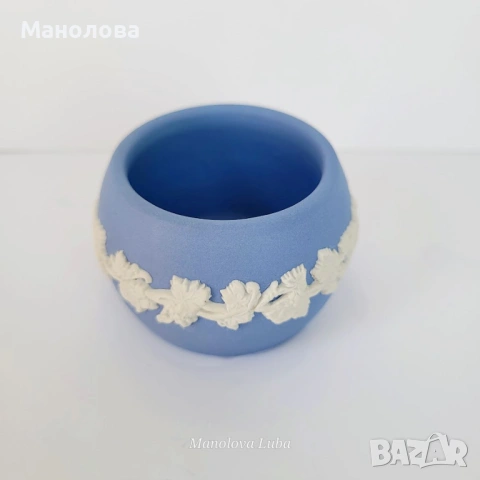 Колекция "Wedgwood Blue" колекция от автентичен син ясимов порцелан (Jasperware)., снимка 8 - Други ценни предмети - 54685110