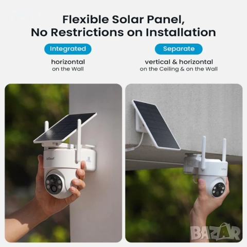 Камера ieGeek Solar Security Camera S5, снимка 4 - Камери - 54259545