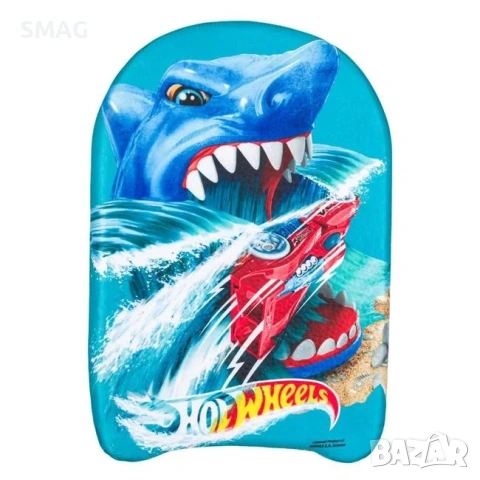 Дъска за плуване Hot Wheels с акула синя 45x26 cm_1202495