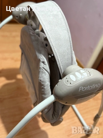Електрическа Бебешка Люлка Lorelli Portofino Gray Stars, снимка 8 - Други - 54080308