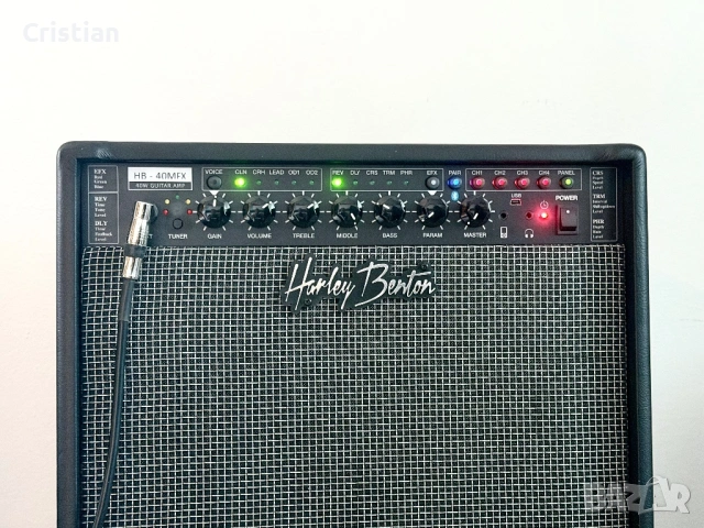 Чисто нов Harley Benton HB-40MFX (40W) с Bluetooth и DSP, снимка 3 - Китари - 54581352