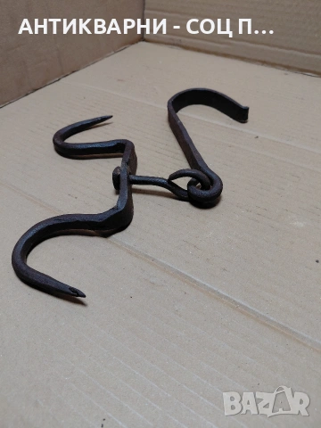 Соц Стар Ръчно Кован Ченгел За Дране На Животни. НОМЕР 1765., снимка 9 - Антикварни и старинни предмети - 54072763