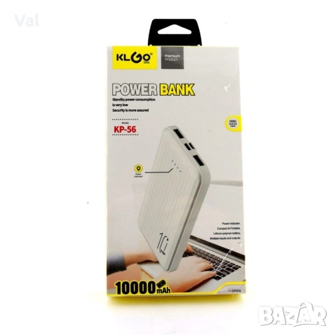 Преносима батерия KLGO KP-56 10000mAh, снимка 2 - Външни батерии - 54785706