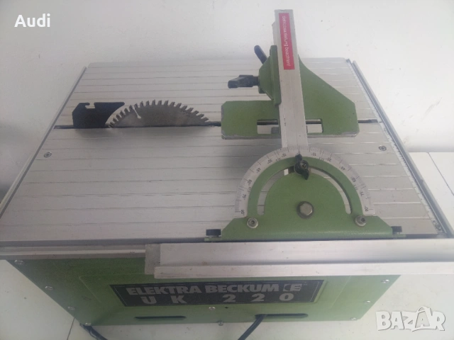 Стационарен циркуляр ELECTRA BECKUM, Ф 220 mm,1700 W Комплект с водач, ъгломер и диск, снимка 5 - Циркуляри - 54547339