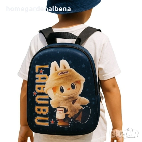Детска раница Labubu 3D — 9 модела, 33×27×15 см, снимка 2 - Раници - 54125078