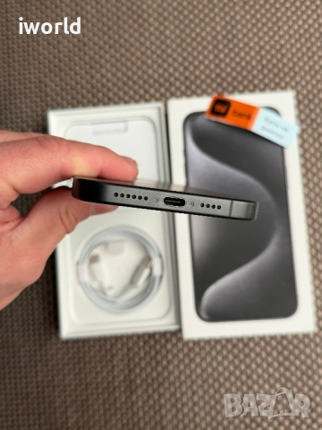 ⛔️100% БАТЕРИЯ⚠️ iPhone 15 PRO MAX ❗️Лизинг от 28€/мес ❗️256GB Black Titanium❗️ , снимка 6 - Apple iPhone - 54884034
