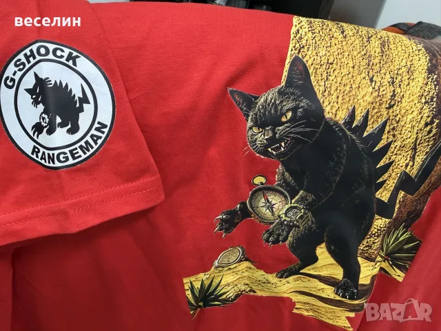 Памучна тениска Casio Rangeman, снимка 4 - Тениски - 55586074