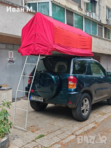 Руска къмпинг палатка за автомобил - 2 места , снимка 3 - Палатки - 55150969