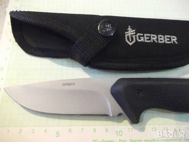 Нож "GERBER" с калъф нов, снимка 2 - Ножове - 54668469