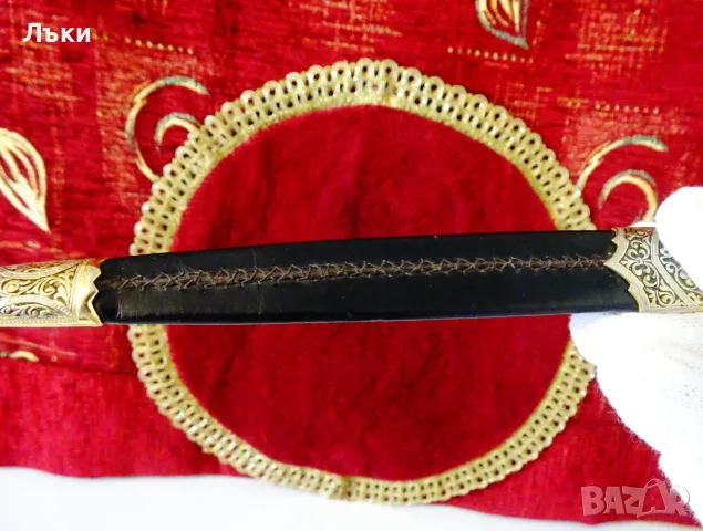 Кама с кания,Корона,Замък,Лъв,Орел,Щит,позлата. , снимка 9 - Антикварни и старинни предмети - 55436797