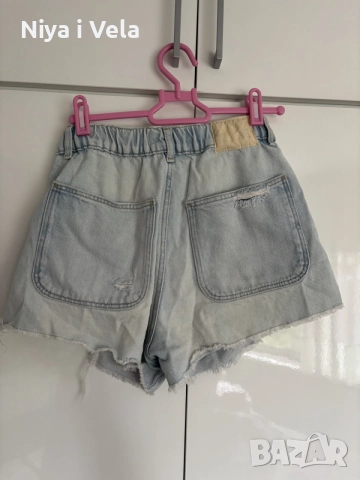 къси дънкови панталонки ZARA, снимка 3 - Къси панталони и бермуди - 55176846