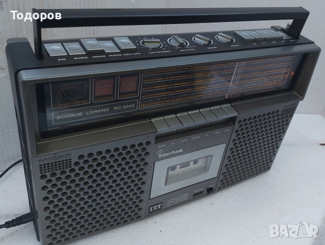 ITT Interfunk Shaub Lorenz RC5000 винтидж стерео радиокасетофон , снимка 10 - Радиокасетофони, транзистори - 54320397