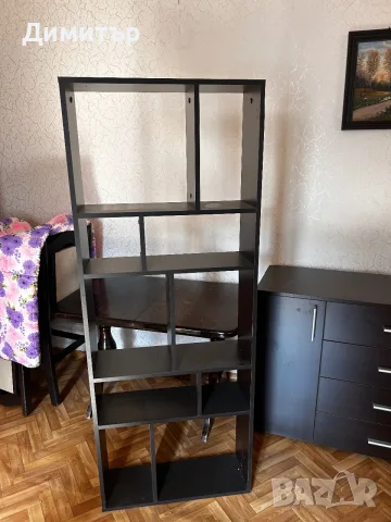 Комплект секция, библиотека и рафт, снимка 3 - Шкафове - 55608834