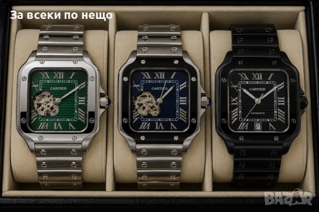 Cartier Мъжки Луксозен Часовник С Автоматичен Механизъм С Кутия Код Gentlemen Legacy44