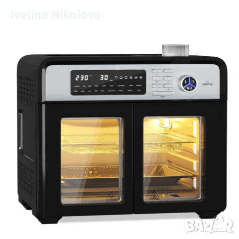Комбиниран фритюрник с горещ въздух и фурна XXL 28 литра - здравословно готвене за цялото семейство