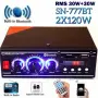 Мощен HiFi усилвател с Мp3, USB, SD, BT и FM радио с дистанционно управление. Технически характерист, снимка 2