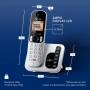 Чисто Нов Дигитален Безжичен Телефон Panasonic KX-TGC260 Сребрист с Телефонен Секретар и Блокиране.., снимка 6