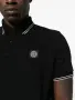 Stone Island logo-patch contrast-trim Polo Shirt - мъжка тениска р-р L, снимка 1