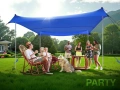 3x3м Плажна тента/ шатра за 8 човека, UPF 50+, 8 торби за пясък, Индиго, Rhino Valley, снимка 10